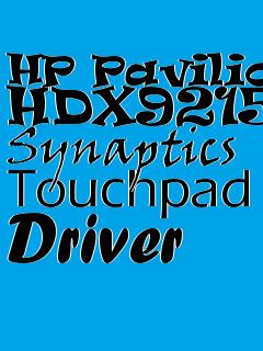Hp pavilion dv2000 touchpad drivers for mac